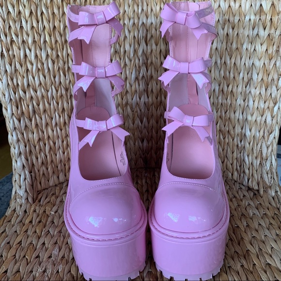 Dolls Kill Shoes New Sugar Thrillz X Dolls Kill Pink Patent